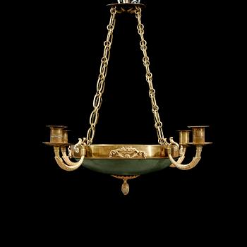 TAKAMPEL, empirestil, omkring år 1900. Höjd ca 45 cm.