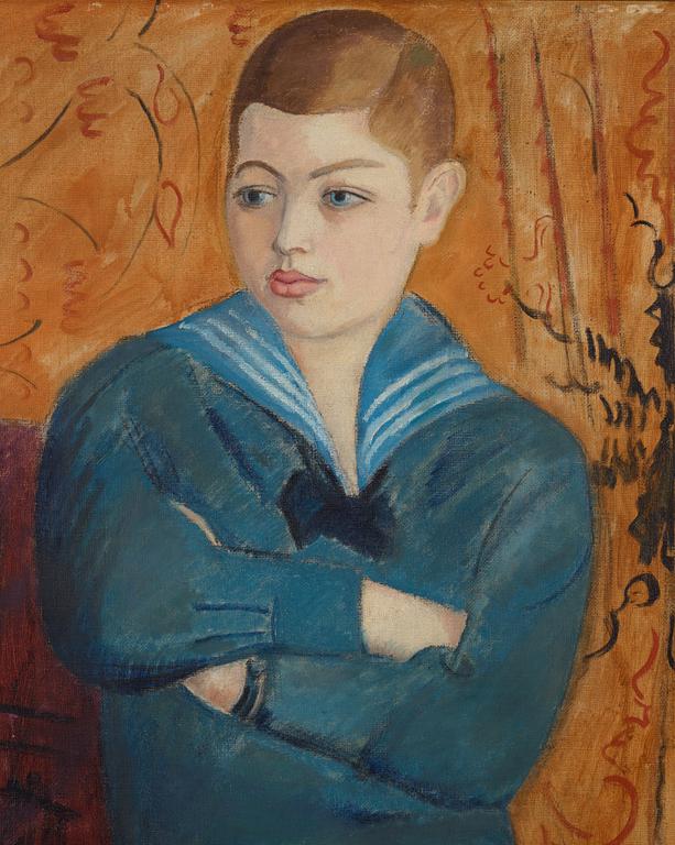 Isaac Grünewald, Gosse i sjömanskostym.