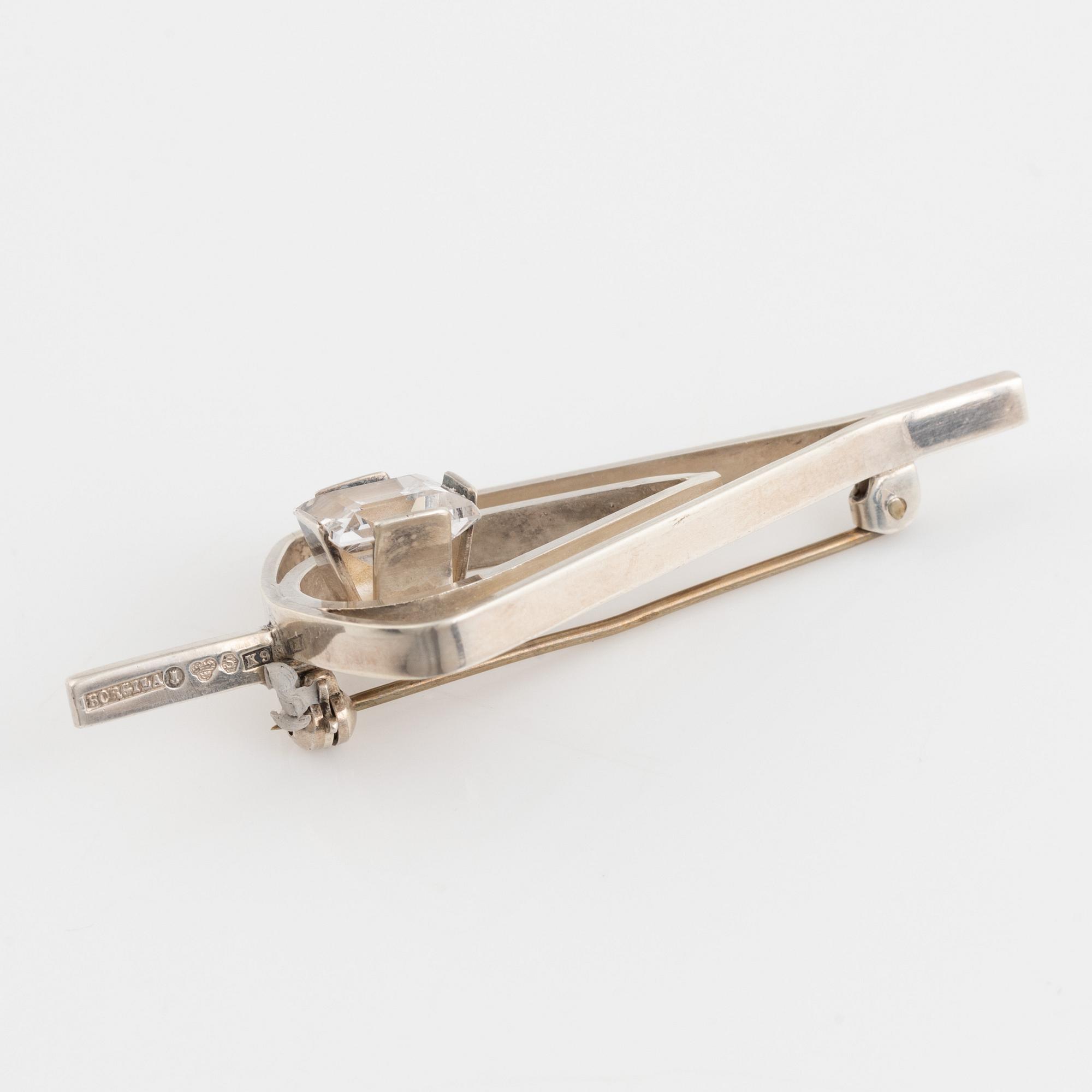 Atelier Borgila, silver brooch.