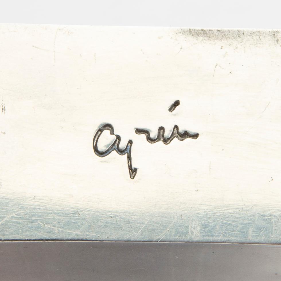 Gunnar Cyrén, a signed pewter figurine.