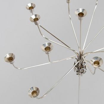Tapio Wirkkala, kandelaber "TW412", silver Kultakeskus, Tavastehus 1985.
