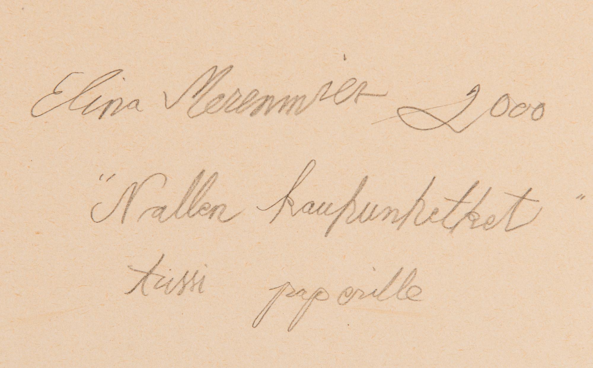 ELINA MERENMIES, "NALLES STUNDER AV FASA".