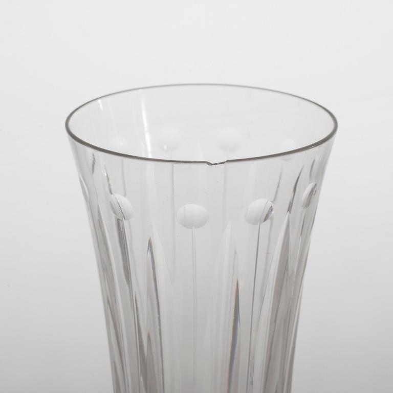 A glass tableware collection of 61 pcs, "Tommy" by Saint-Louis, France, late 20th century.