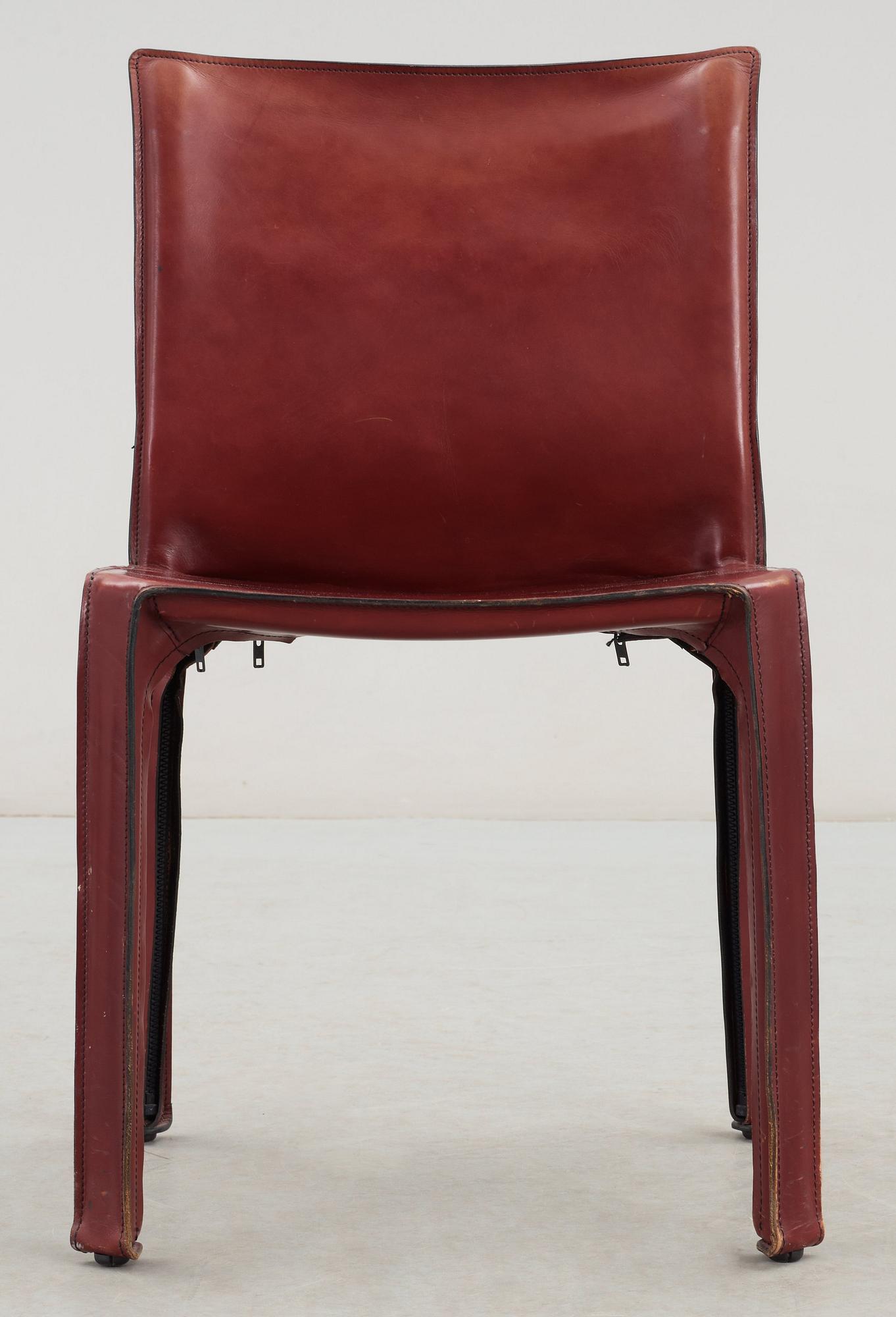 A Mario Bellini "Cab" chair, Cassina, Italy, model 412.