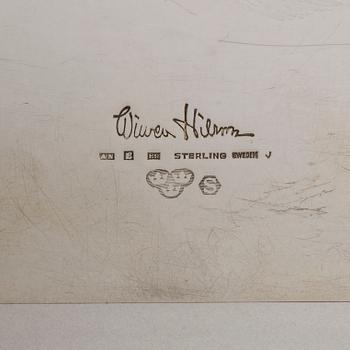 WIWEN NILSSON, a sterling silver note holder, Sweden, Lund, 1955.