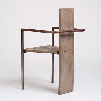 Jonas Bohlin, "Concrete", karmstol, ed. 35/100, Källemo, Värnamo 1981.
