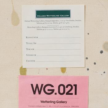 Maria Chevska, blandteknik med kaolin, signerad och daterad 2002 a tergo.