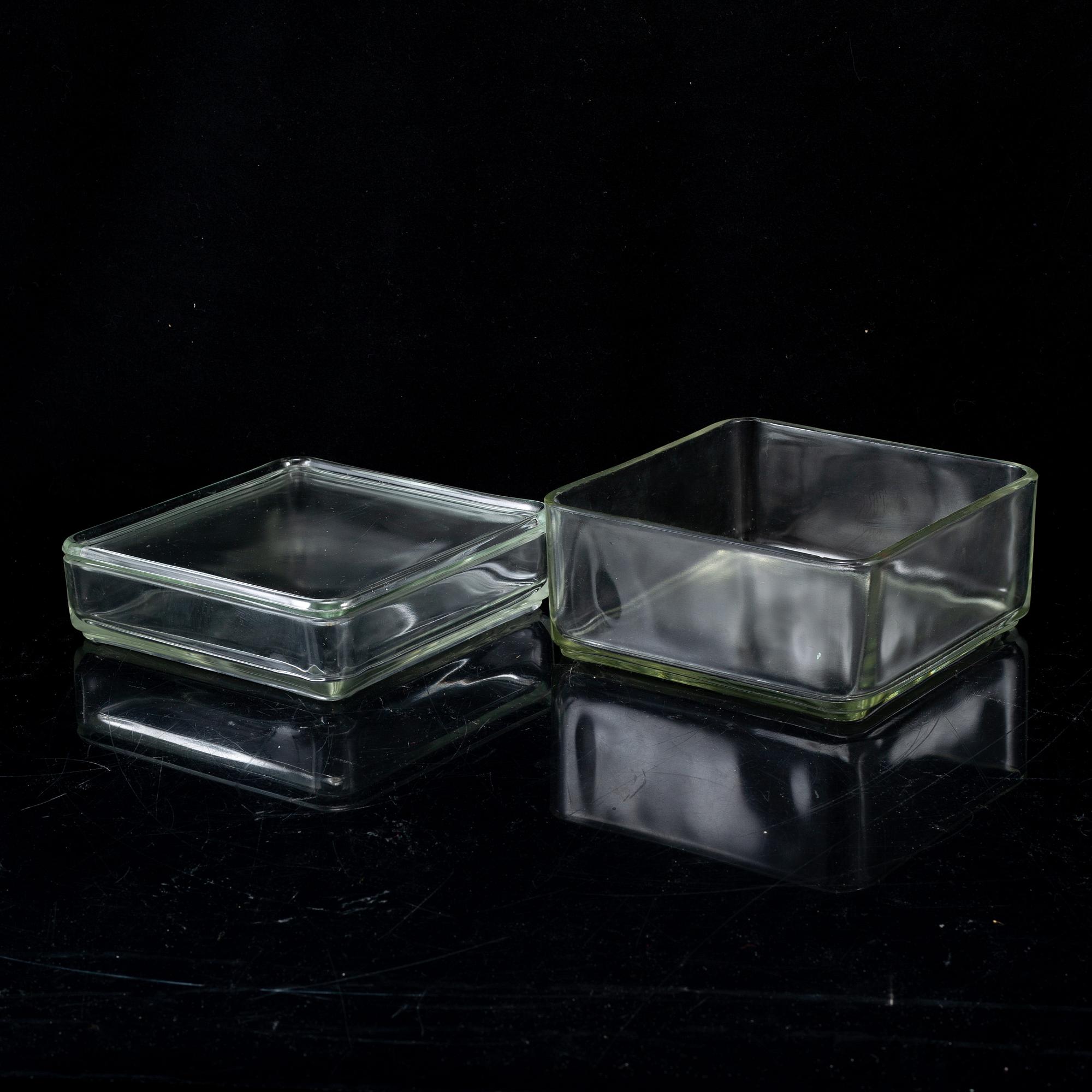 WILHELM WAGENFELD, glas, "Kubus", Vereinigte Lausitzer Glaswerke, Tyskland.