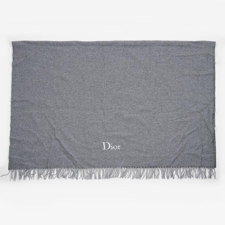 Christian Dior, A wool and cashmere mix throw blanket.
