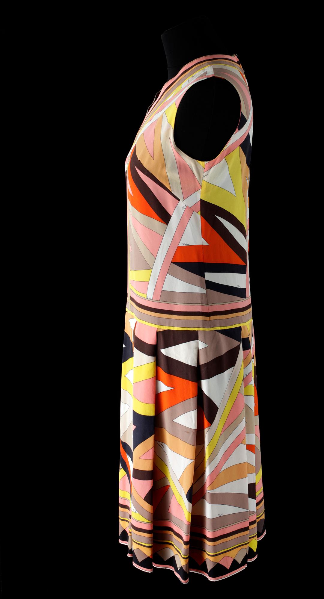 A 1960s silk dress by Pucci.