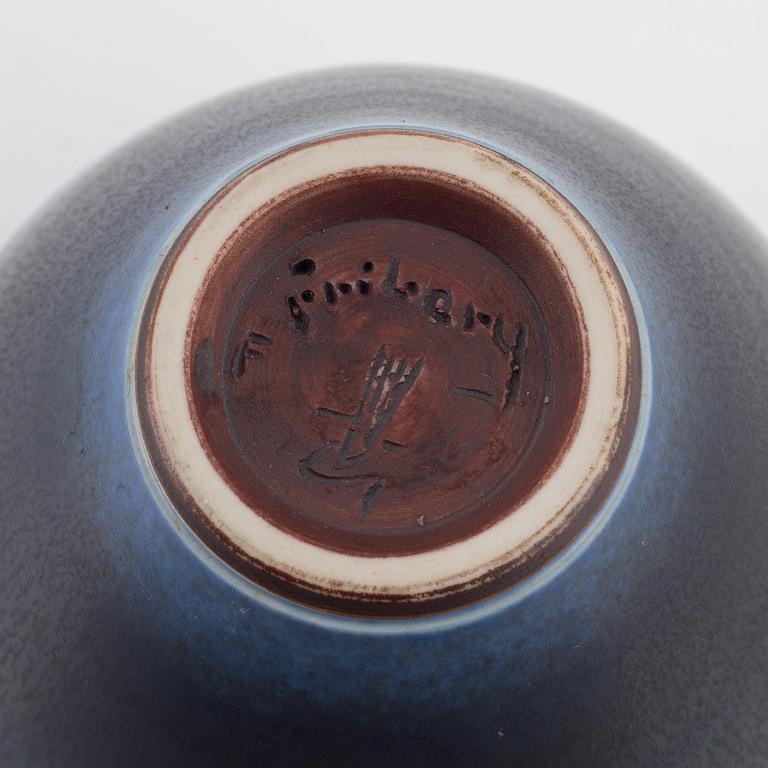 Berndt Friberg, vas, stengods, Gustavsberg studio 1964.