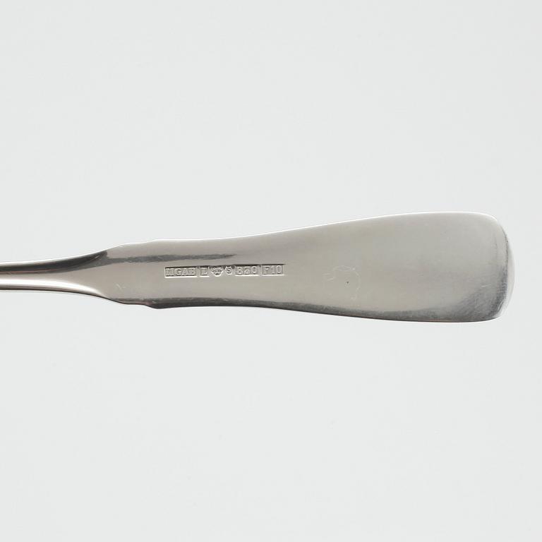 BESTICKSERVIS, 45 delar, silver, "Uppsala", Lidköping 1959 - 1980. Vikt exkl knivar ca 1215 gram.