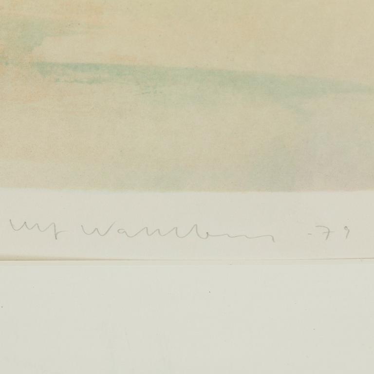 ULF WAHLBERG, färglitografi, 1979, signerad 191/250.
