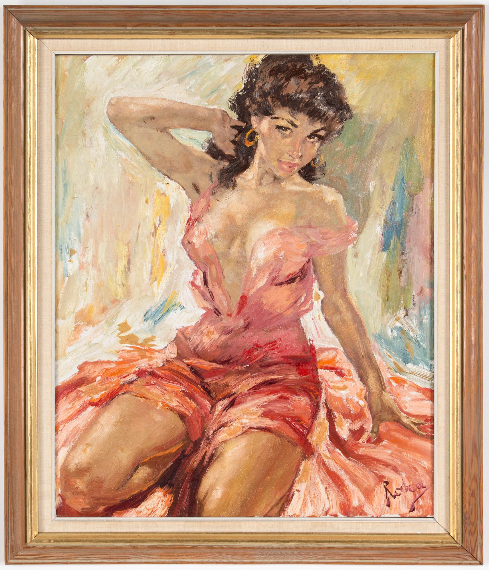 CHARLES ROKA, oil on canvas, signed.