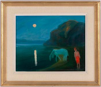 Bertel Bertel-Nordström, Moonlight landscape.