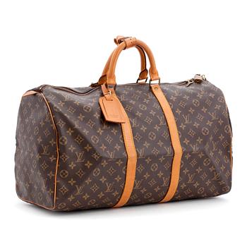 259. LOUIS VUITTON, a monogram canvas weekendbag, "Keepall  50".