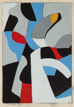 Per-Erik Böklin, gouache, signed and dated 1958.