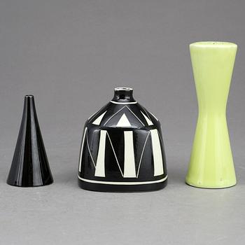 PEPPAR- OCH SOCKERSTRÖARE, Stig Lindberg, Gustavsberg, "Colorado", VAS, Karin Björqvist, Gustavsberg studio, "Diagonal".