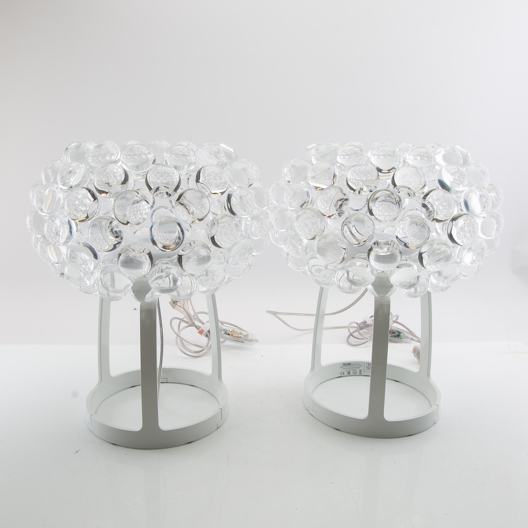 Caboche Plus LED Bordslampor, ett par, Foscarini, Italien.