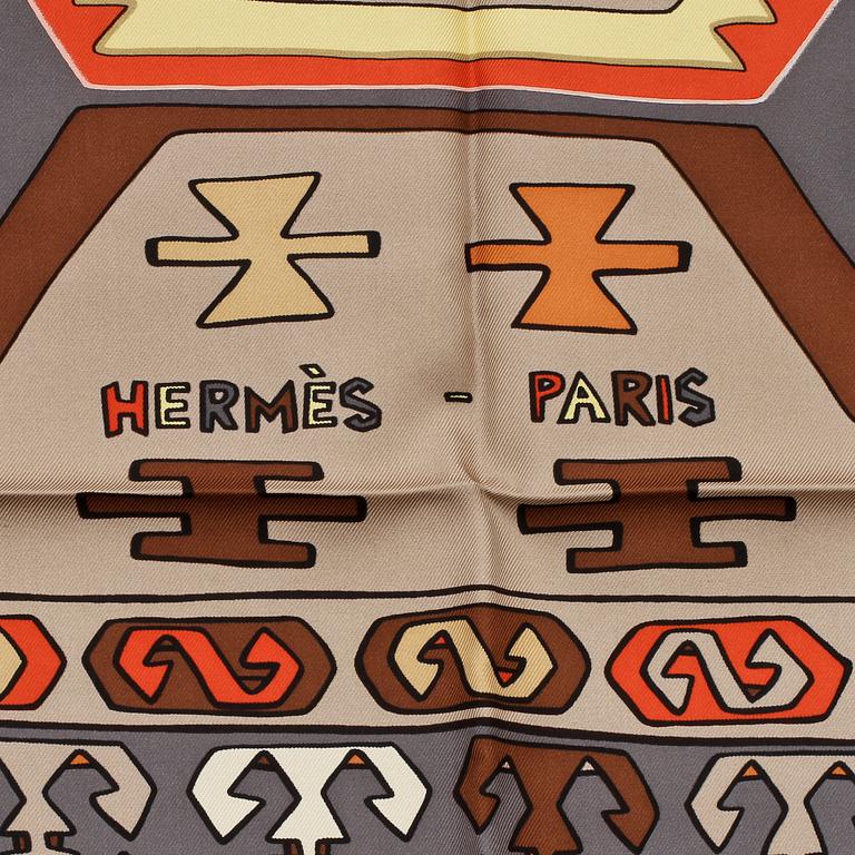 SCARF, siden, "Kilim", design Dimitri Rybaltchenko, Hermès, Paris.