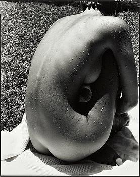 Denis Piel, "Jen Yarrow, Sunbath I, Mustique, West Indies", 1982.