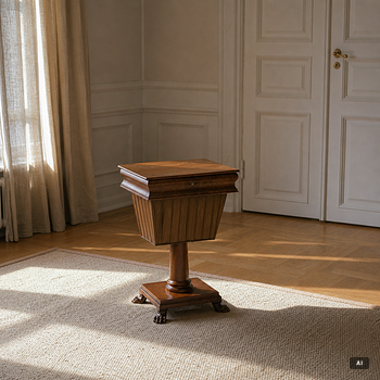 A side table, late Empire, mid-19th century.