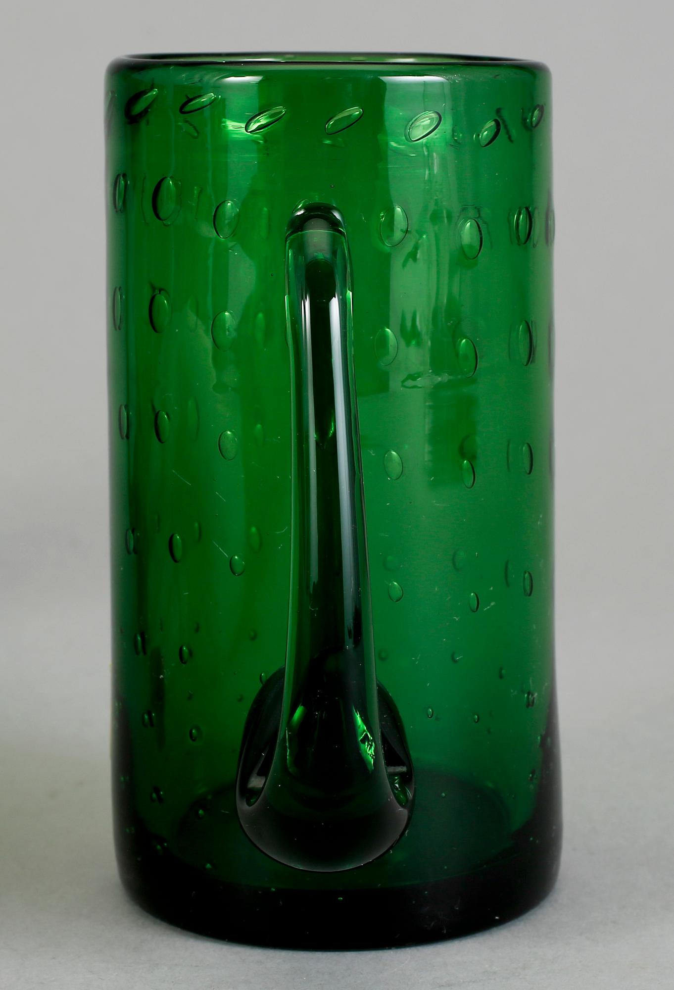 ÖLSEJDLAR, 8 st, Johansfors Glasbruk, 1900-tal.