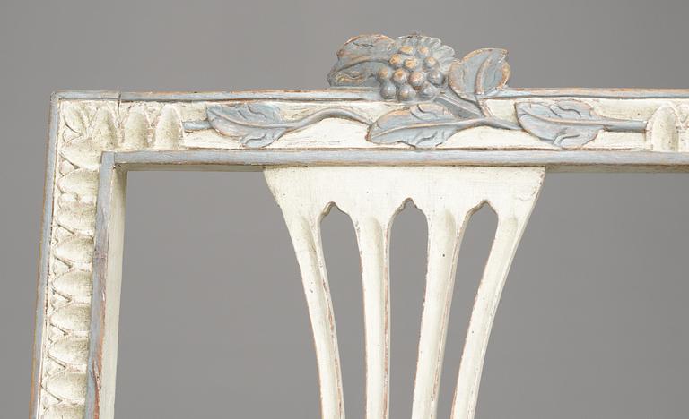 STOLAR, 5+1 st. Gustavianska. Fem av  Anders Gunnesson, Lindome, 1771-1831).