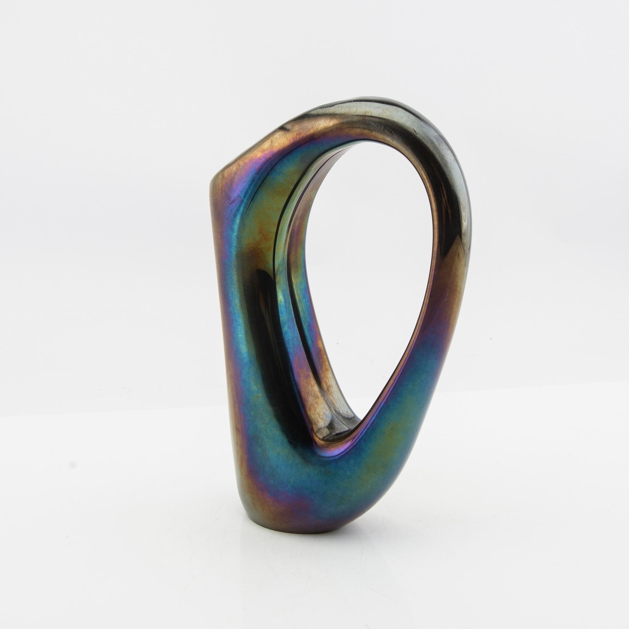 Giorgio Ferro vase "Anse volante", A.VE.M (Arte Vetraria Muranese), Italy 1950s.