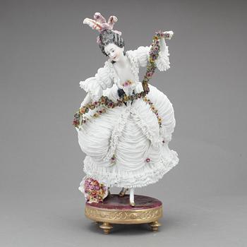 FIGURIN, porslin, Sevrès liknande märke, 1800-tal.