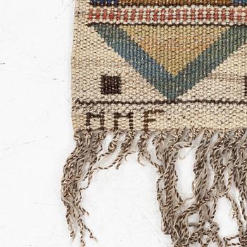 Märta Måås-Fjetterström, a 'Renaissance' drape, flat weave, c. 213 x 145 cm, signed MMF.