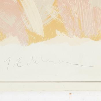 YRJÖ EDELMANN, a colour lithograph, signed and numbered IX/XX.