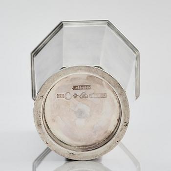 Atelier Borgila, a sterling silver vase, Stockholm 1954.