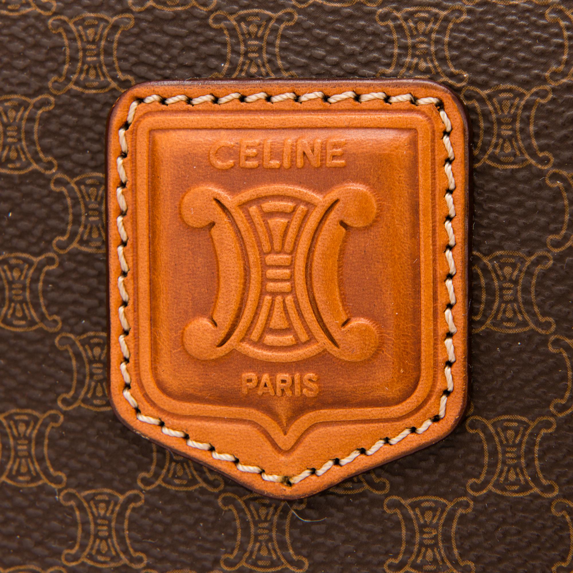 CÉLINE Vintage Macadam Duffel 50 Bag.