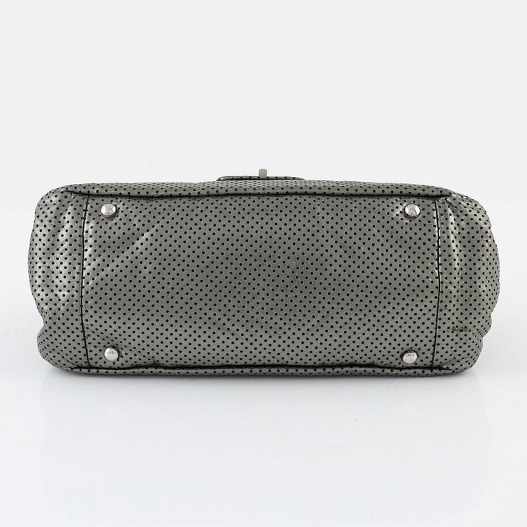 Chanel, a perforated metallic leather bag, 2006-2008.