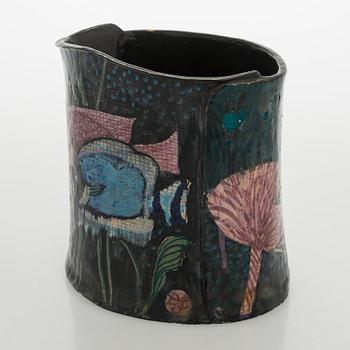 Dorrit von Fieandt, A ceramic vase, monogram signed DF. Unique piece. Latter half of the 20th century.