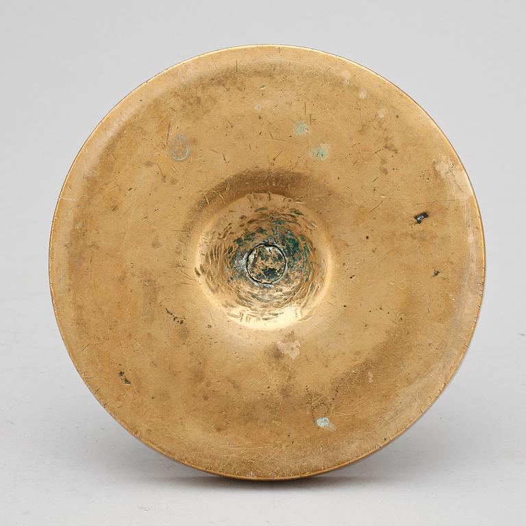 LJUSSTAKE, mässing, barock 1600/1700-tal.