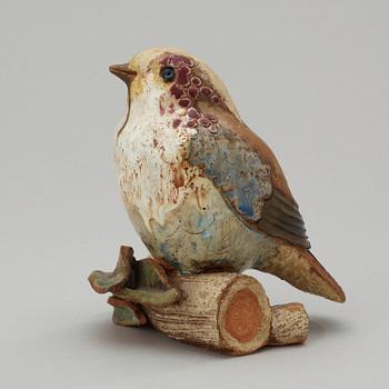 A Tyra Lundgren stoneware figure of a bird, Gustavsberg.