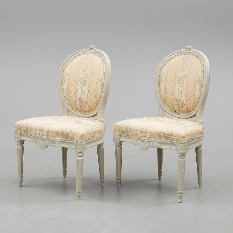 STOLAR, ett par, gustavianska, 1700-tal.