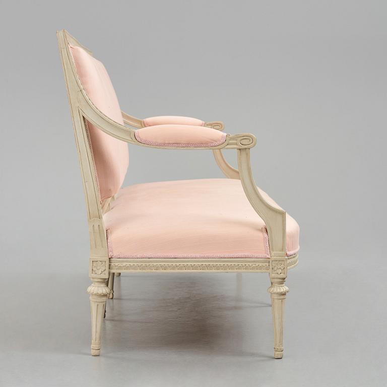 Soffa, Stockholmsarbete, 1700-talets senare del, Gustaviansk.