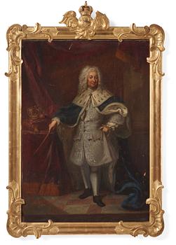 598. Georg Engelhard Schröder, hans krets, "Fredrik I av Sverige" (1676-1751).