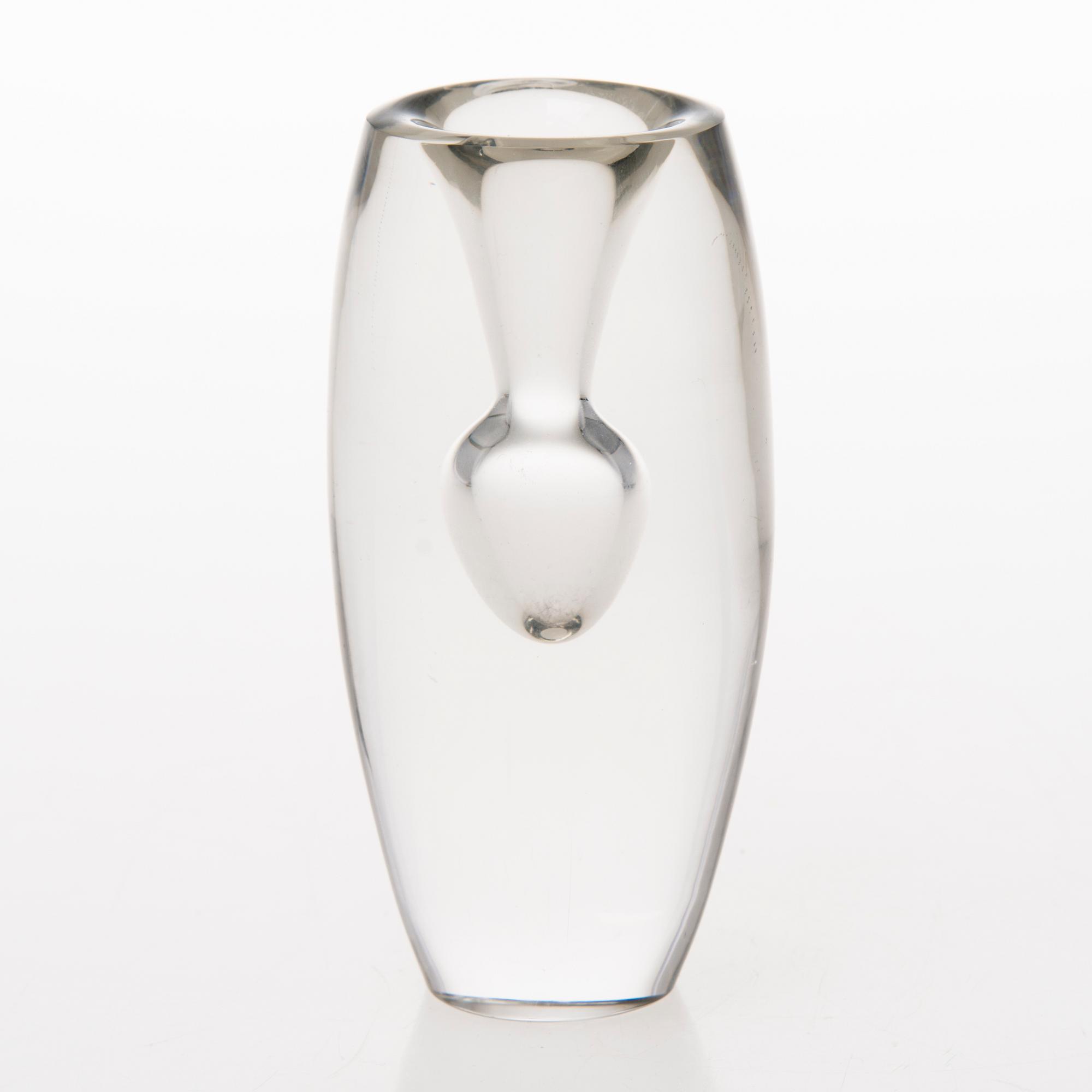 TAPIO WIRKKALA 'Tokio' glass sculpture / vase, signed Tapio Wirkkala Iittala -57.