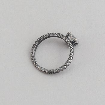 Bottega Veneta, ring och örhängen, sterlingsilver, Italien.