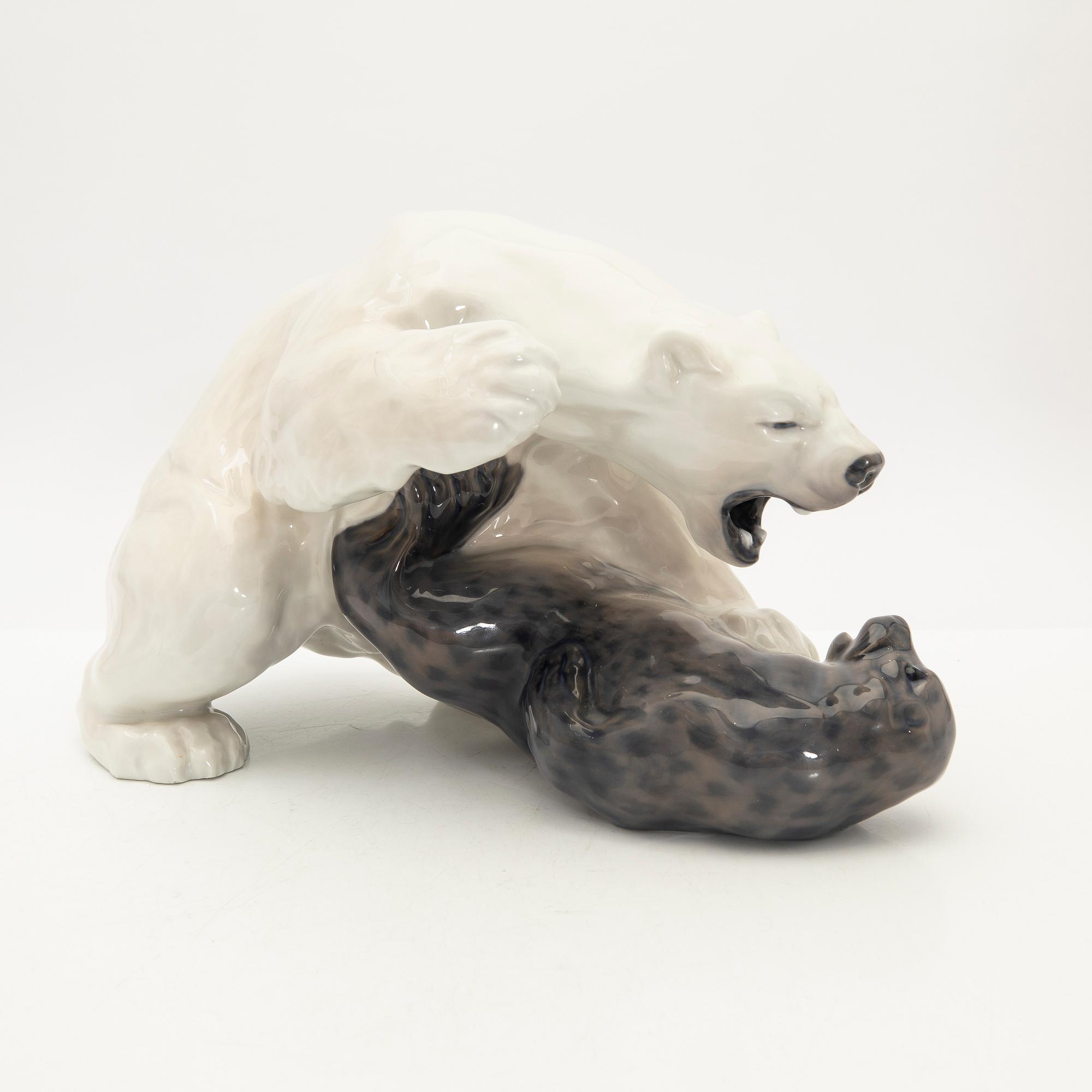 Knud Kyhn, figurin, porslin, Royal Copenhagen, Danmark.