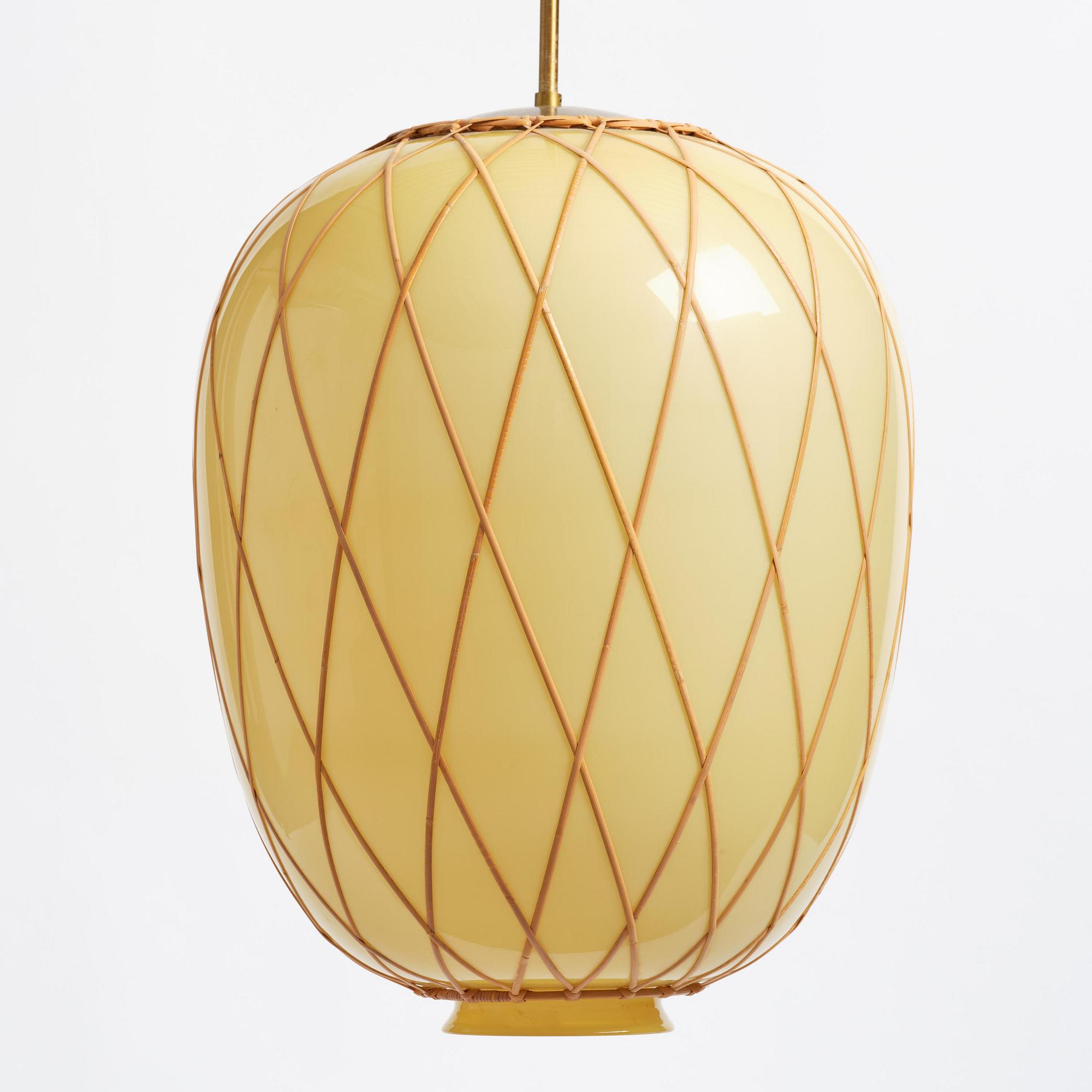 Harald Notini, a ceiling lamp model "11555", Arvid Böhlmarks Lampfabrik, Stockholm, 1940s.