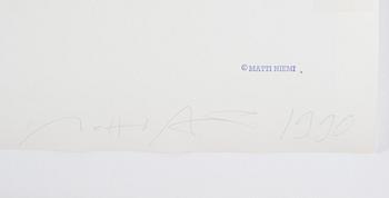 MATTI NIEMI,  fotografi, silvergelatin, signerad och stämplad a tergo, kopierad av konstnären 1990.