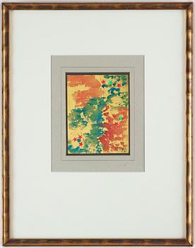 NELL WALDEN, collage/mixed media on paper, signed and dated -71.