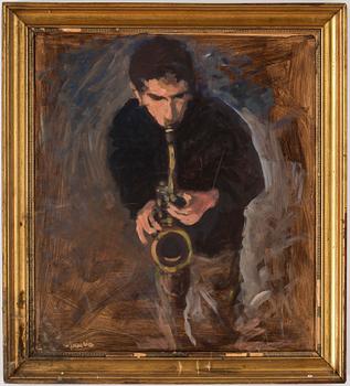 LASZLO TRIFUNOVICS, tillskriven, olja på pannå, 1900/2000-tal, signerad.