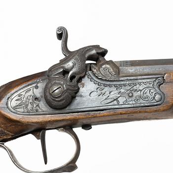 Hammerlock pistol, Spanish, dated 1841.
