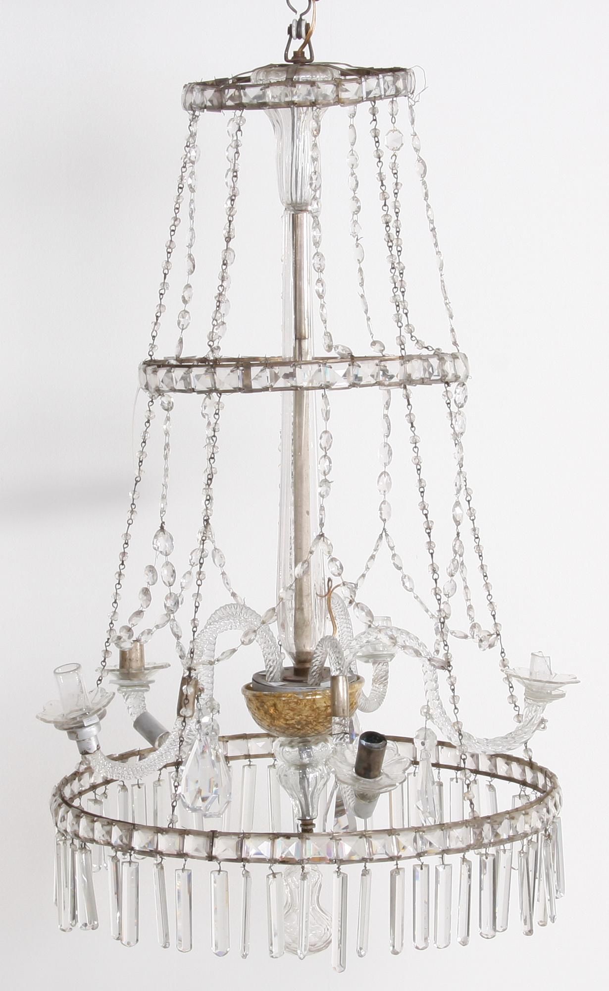 LJUSKRONA, gustaviansk, sent 1700-tal.